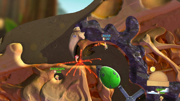 Игра Worms Battlegrounds + Worms W.M.D. Double Pack [PS4, английская версия + русские субтитры] во Владивостоке