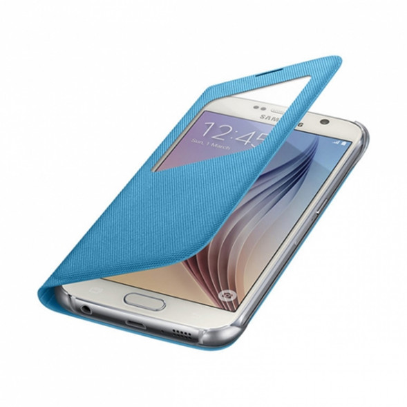 Чехол для Samsung Galaxy S6 S-View Cover (EF-CG920BLE), Blue во Владивостоке