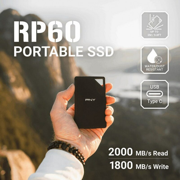 Внешний диск SSD PNY RP60 (PSDOGS3060-2TB-RB), 2 TB во Владивостоке