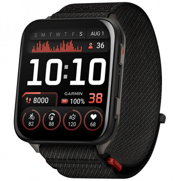 Умные часы Garmin Venu X1 Black с чёрным нейлоновым ремешком ComfortFit 010-02980-02 во Владивостоке