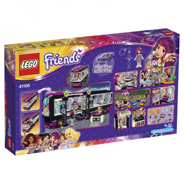 Конструктор LEGO Friends 41106 Поп звезда: гастроли во Владивостоке