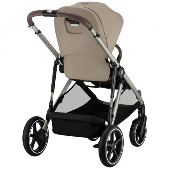 Детская коляска Cybex Gazelle S TPE Almond Beige с корзиной и дождевиком во Владивостоке