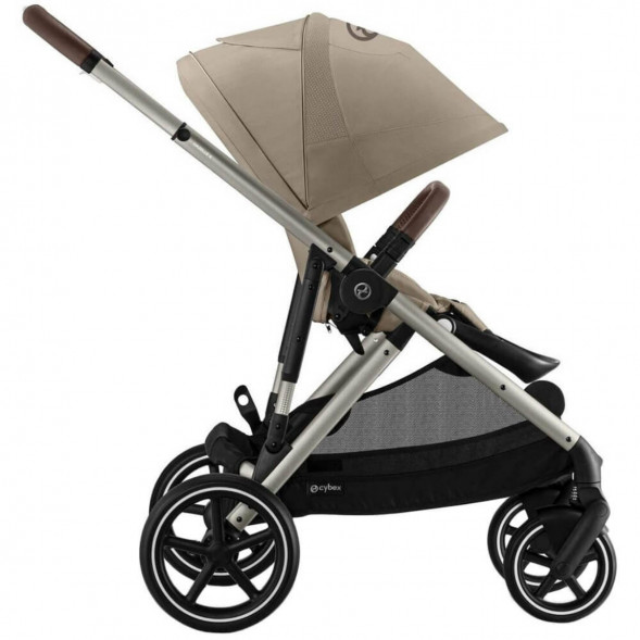 Детская коляска Cybex Gazelle S TPE Almond Beige с корзиной и дождевиком во Владивостоке