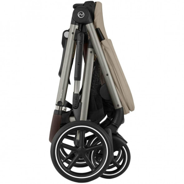 Детская коляска Cybex Gazelle S TPE Almond Beige с корзиной и дождевиком во Владивостоке