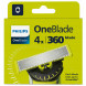 Сменные лезвия Philips Oneblade 360 QP440/50, 4 шт. во Владивостоке
