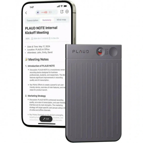 Диктофон Plaud Note NB-100 ChatGPT 64ГБ, Black во Владивостоке