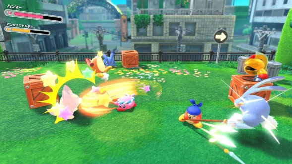 Игра Kirby and the Forgotten Land + Star-Crossed World [Nintendo Switch 2, английская версия] во Владивостоке