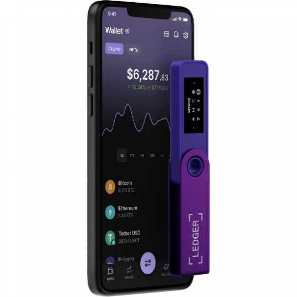 Криптокошелек Ledger Nano S Plus 1 шт., Purple Amethyst во Владивостоке