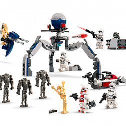 Конструктор LEGO Star Wars 75372 Боевой набор солдат-клонов и боевых дроидов