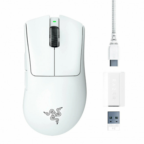 Мышь беспроводная/проводная Razer Deathadder V3 Pro [RZ01-04630200-R3G1] белый во Владивостоке