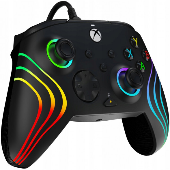 Геймпад проводной PDP для Xbox Afterglow Wave, Black во Владивостоке