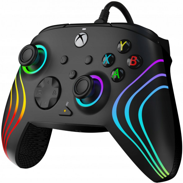 Геймпад проводной PDP для Xbox Afterglow Wave, Black во Владивостоке