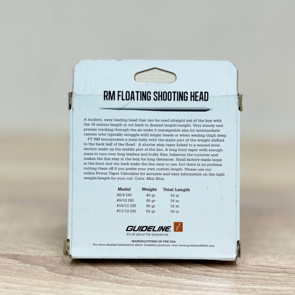 Рыболовная леска Guideline Power Taper RM Float #9/10, 16m, 45gm, Mist Blue во Владивостоке