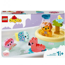 Конструктор LEGO DUPLO Creative Play 10966 Приключения в ванной: плавучий остров для зверей