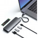 Док-станция Satechi USB-C Hybrid Multiport Adapter (with SSD Enclosure M.2 SATA, 2xUSB 3.1, USB Type-C, HDMI), Серый ST-UCHSEM во Владивостоке