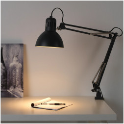 Лампа рабочая IKEA TERTIAL, черный