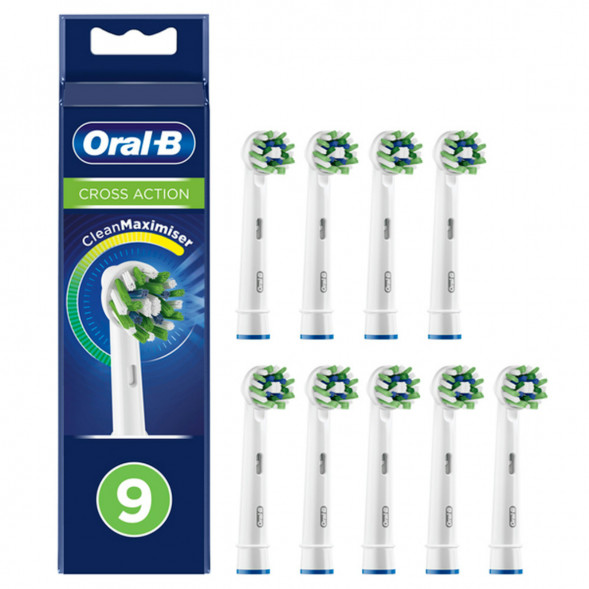 Насадки на зубные щетки Oral-B Cross Action, 9 шт. во Владивостоке