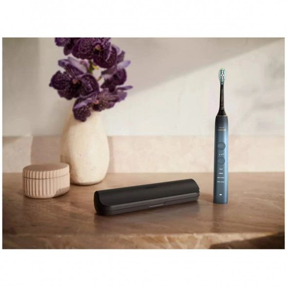 Электрическая звуковая зубная щетка Philips Sonicare DiamondClean 9000 HX9911/88, темно-синий во Владивостоке