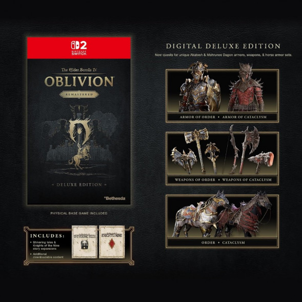 Игра The Elder Scrolls IV: Oblivion Remastered. Deluxe Edition [Nintendo Switch 2, английская версия] во Владивостоке