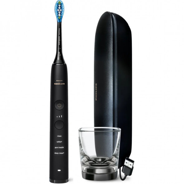 Электрическая зубная щетка Philips Sonicare Diamond Clean 9000 с USB-футляром и зарядным стеклом HX9911/09 во Владивостоке