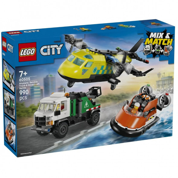 Конструктор LEGO City 60505 Самолет, сервисный грузовик и судно на воздушной подушке во Владивостоке