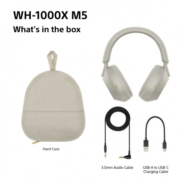 Беспроводные наушники Sony WH-1000XM5, серебристый во Владивостоке