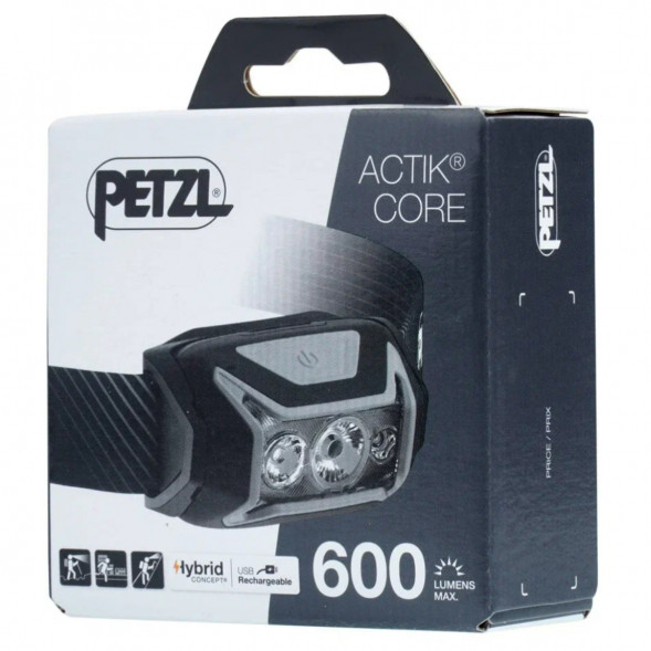 Налобный фонарь Petzl Actik Core E065AA00, 600 лм, серый во Владивостоке