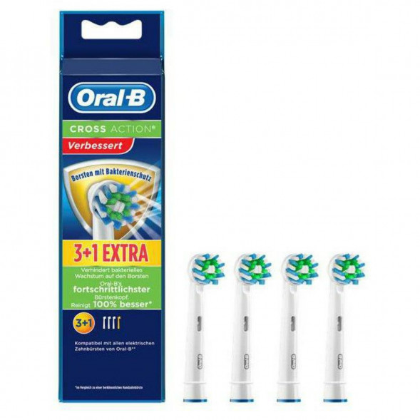 Насадки на зубные щетки Oral-B Cross Action (3+1 Extra), 4 шт. во Владивостоке