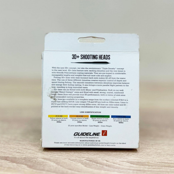 Рыболовная леска Guideline Power Taper 3D+ #37761 8/9 DH, Yellow во Владивостоке