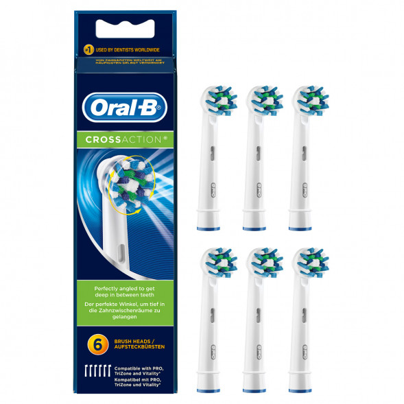 Насадки на зубные щетки Oral-B Cross Action, 6 шт. во Владивостоке