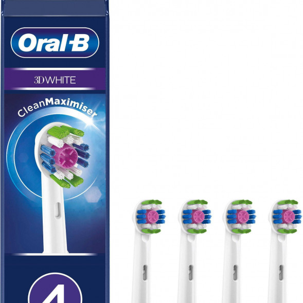 Насадки на зубные щетки Oral-B 3D White, 4 шт. во Владивостоке