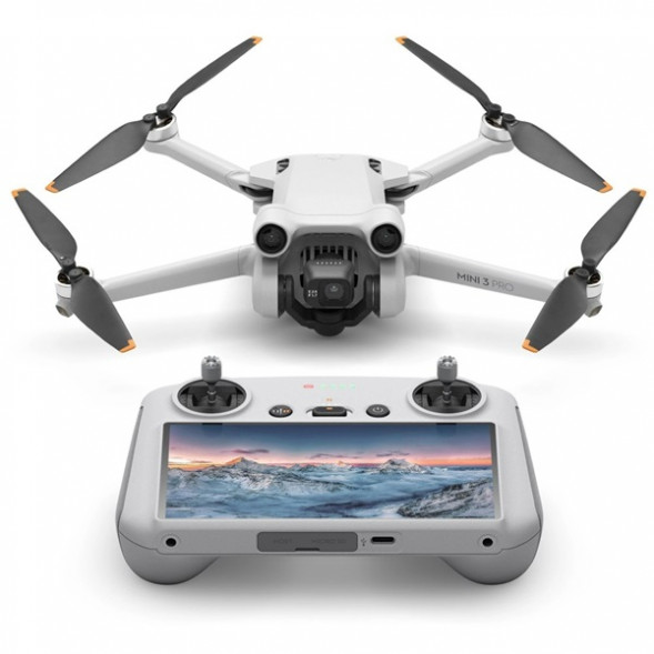 Квадрокоптер DJI Mini 3 Pro (DJI RC), серый во Владивостоке