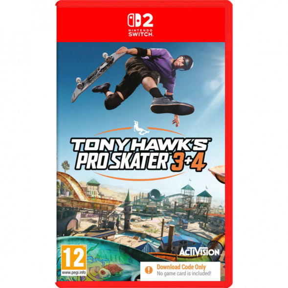 Игра Tony Hawk&amp;#039;s Pro Skater 3+4 (код загрузки) [Nintendo Switch 2, английская версия] во Владивостоке
