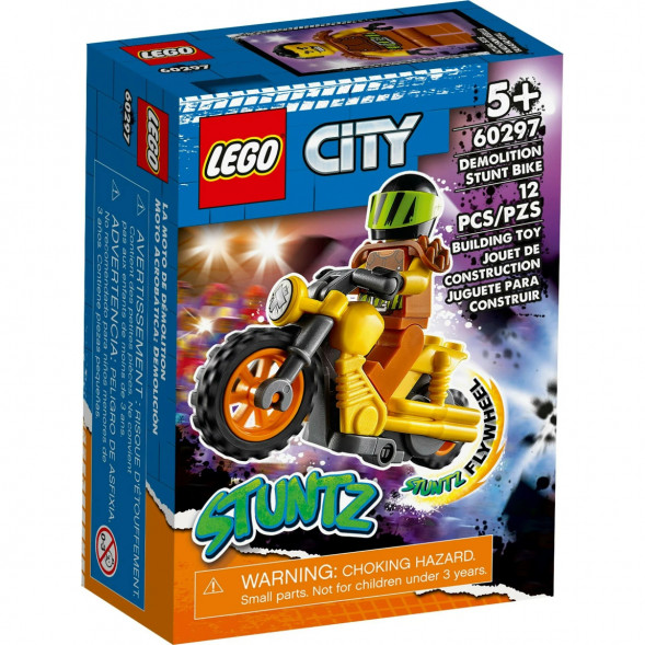 Конструктор LEGO City 60297 Разрушительный трюковый мотоцикл во Владивостоке