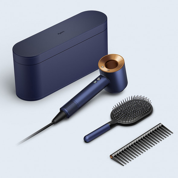 Фен Dyson Supersonic HD07 с набором расчесок, синий/медный во Владивостоке